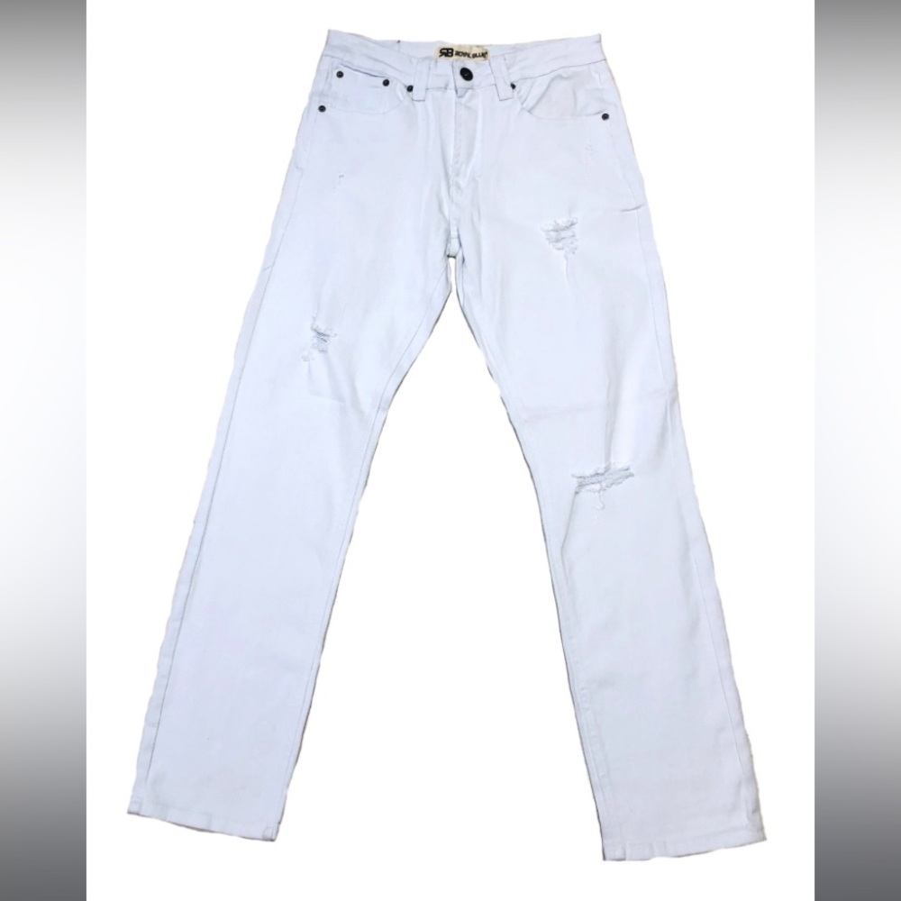 RB Basic Slim Fit With Rip Jeans

Style# 8291

Color: Dove White